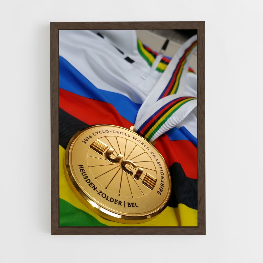Poster Médailles et Arc-en-Ciel – affiche Cyclisme (vue 5)